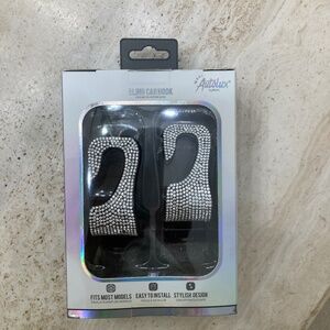 Car Seat Headrest Hooks with Bling sparkling Rhinestones